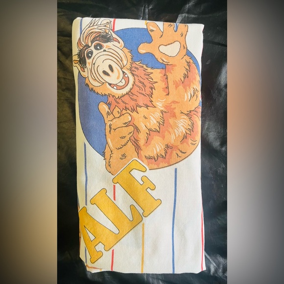 1986 Vintage ALF the Alien Twin Flatbed Bed Sheet - Picture 8 of 8